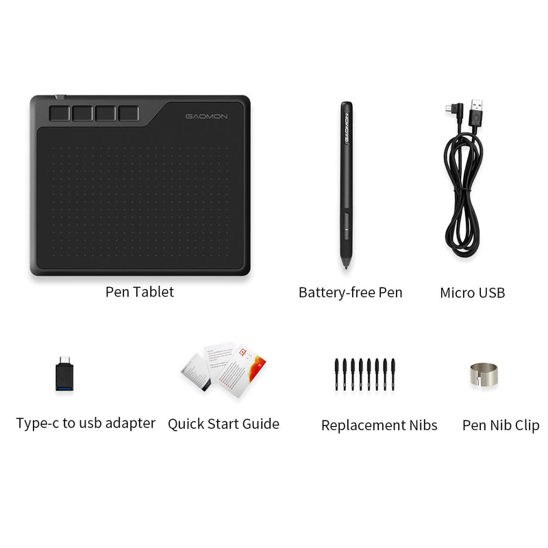 Mesa Digitalizadora Desenhos Gaomon S620 Tec